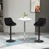 Homcom 2 reguliuojamo aukščio baro kėdės su kojų atrama 46x48x83-104cm