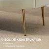 HOMCOM 2 sėdimų vietų sofa sofa minkšta sofa loveseat porankis aksomas iki 150 kg svetainė miegamasis kreminė 130x77x77cm