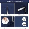 HOMCOM 2 vietų sofa-lova su miegamąja funkcija, sofa-lova su reguliuojamu atlošu, pagalvė, aksomo išvaizdos sofa, porankis, minkšta sofa svetainei, miegamajam, mėlyna