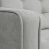 HOMCOM dvivietė sofa, sofa su daiktadėže, medinės kojelės, paminkštinta sofa, dvivietė sofa su aksomo efektu svetainei, miegamajam, 117 x 62 x 78 cm, šviesiai pilka | Aosom