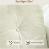 HOMCOM 2-vietė sofa su porolono paminkštinimu ir medžiaginiu apmušalu, skirta svetainei, miegamajam, metalinis rėmas, kreminė balta