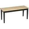 HOMCOM 2 vietų valgomojo suolas iki 220 kg, pušies mediena, natūralus, 102x36x45cm