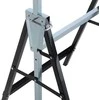 HOMCOM 2 x statybiniai ožiai, reguliuojamo aukščio iki 200 kg, plieniniai, juodi, 68 x 58 x 80-130 cm