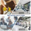 HOMCOM 25 kg hanteliai ir štangos, reguliuojamas ergonomiškas 3-in-1 hantelių rinkinys, 12 × plokštelių, 2 × trumpi strypai, 1 × ilgas strypas, geltona + juoda