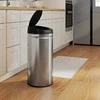 HOMCOM 42 litrų šiukšliadėžė su jutikliu ir minkšto uždarymo funkcija, lieto metalo šiukšliadėžė be prisilietimo higieniškiems virtuvės reikmenims