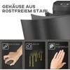 HOMCOM 42 litrų šiukšliadėžė su jutikliu ir minkšto uždarymo funkcija, lieto metalo šiukšliadėžė be prisilietimo higieniškiems virtuvės reikmenims
