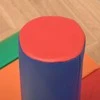 HOMCOM 7 dalių minkštų kaladėlių rinkinys, statybinių kaladėlių rinkinys, putplasčio kaladėlės laipiojimui ir žaidimams, didžiulės kaladėlės, minkštos statybinės kaladėlės, dirbtinė oda, spalvotos