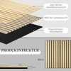 HOMCOM Akustinės plokštės 4 vnt. 60 x 60 cm 3D sienų plokštės, "pasidaryk pats" akustinės plokštės, sieninės plokštės svetainei, namų biurui, studijai, ąžuolas