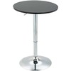 HOMCOM Apvalus baro stalas reguliuojamo aukščio pasukamas stalas plieno juodas Ø61x70-97cm