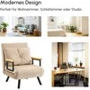 HOMCOM sofa lova, poilsio fotelis su miegamąja funkcija, svečių lova su aksomo išvaizda, nugaros pagalvėlė, paminkštinta sofa su reguliuojamu atlošu, smėlio spalvos, 63 x 73 x 81 cm