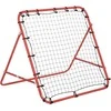 HOMCOM futbolo atšokimo tinklelis, treniruočių vartai su reguliuojamu kampu, raudona ir juoda spalvos, 96 x 80 x 96 cm