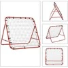 HOMCOM futbolo atšokimo tinklelis, treniruočių vartai su reguliuojamu kampu, raudona ir juoda spalvos, 96 x 80 x 96 cm
