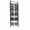 HOMCOM Augalų lentyna Gėlių lentyna Augalų laiptai, 4 lygiai, metalinė, juoda, 59,5x30x92cm