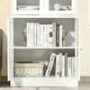 Homcom Aukšta spintelė, Vitrina su stiklinėmis durelėmis 178,5 cm