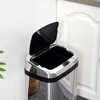 Homcom Automatinė jutiklinė šiukšlių dėžė IR, 30 l, kvadratinė
