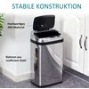 Homcom Automatinė jutiklinė šiukšlių dėžė IR, 30 l, kvadratinė