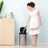 Homcom Automatinė jutiklinė šiukšlių dėžė IR, apvali, 30 l