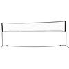 HOMCOM Badmintono tinklas Tinklinio ir teniso tinklas, nešiojamas, 2 aukščiai 94/158 cm, PE, 400x60 cm