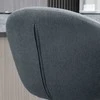 HOMCOM Baro kėdė, reguliuojamo aukščio baro kėdė, virtuvės kėdė, bistro kėdė su atrama kojoms, lininės išvaizdos staltiesė valgomajam, tamsiai pilka, 54 x 54 x 92-112 cm
