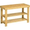 Homcom Batų suoliukas su 3 lentynomis 70 x 28 x 45 cm