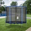 Homcom Batutas su apsauginiu tinklu, Sodo batutas vaikams ir suaugusiesiems, iki 113,6kg Ø244 x 240H cm