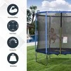 Homcom Batutas su apsauginiu tinklu, Sodo batutas vaikams ir suaugusiesiems, iki 113,6kg Ø244 x 240H cm