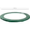 HOMCOM krašto danga, trampolino priedas, Ø 244 cm, atspari oro sąlygoms, PVC PE, žalia