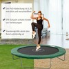 HOMCOM krašto danga, trampolino priedas, Ø 244 cm, atspari oro sąlygoms, PVC PE, žalia