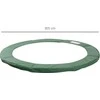 HOMCOM batuto priedų rinkinys, krašto danga, apsauginis tinklas, tentas nuo oro sąlygų, 8ft–15ft (244–457 cm) batutams, Ø 305 cm, žalias