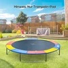 HOMCOM batuto priedų rinkinys apsauginis tinklas, kraštų danga Ø 244 cm, spalvotas, oro sąlygų apsauginis tentas ir kopėčios 8 pėdų 10 pėdų 12 pėdų 15 pėdų batutui