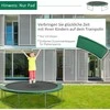 HOMCOM Batuto priedų rinkinys, apsauginis tinklas, skirtas 8ft-15ft, Ø 366cm, žalias