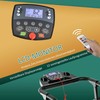 HOMCOM bėgimo takelis sulankstomas elektrinis 500W 0,8-10km/h LCD ekranas Mobiliojo telefono laikiklis juodas 123x62x117cm