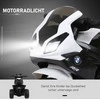 HOMCOM BMW S1000RR licencijuotas elektrinis vaikiškas motociklas, vaikiška transporto priemonė su akumuliatoriumi, triratis, plienas, juodas, 66x37x44 cm