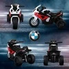 HOMCOM BMW S1000RR licencijuotas elektrinis triratis vaikams su akumuliatoriumi, vaikiška transporto priemonė, plienas, raudona, 66x37x44 cm