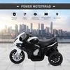 HOMCOM BMW S1000RR licencijuotas elektrinis vaikiškas motociklas, vaikiška transporto priemonė su akumuliatoriumi, triratis, plienas, juodas, 66x37x44 cm