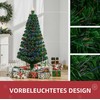 Kalėdinė eglutė su šviesolaidiniu LED apšvietimu, žalia, Ø 60 × 120 cm
