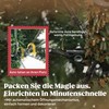 HOMCOM dirbtinė Kalėdų eglutė su tikroviškomis šakomis, plastikinis eglės imitacijos medis, metalinis stovas, lengvas surinkimas, žalia