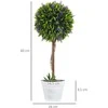 Homcom Dirbtinis augalas, 2 vnt., 60 cm