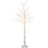 HOMCOM Dirbtinis sakurų medis, su 120 LED, 3 ryškumo lygiais, šiltai balta spalva, imituojanti tikrą žievę, 21 x 21 x 150 cm