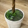 HOMCOM Dirbtinių levandų rinkinys, 2 dideli 60 cm dirbtiniai augalai, dirbtiniai augalai vazone, plastikinės dirbtinės gėlės kaip tikros, skirtos svetainei, miegamajam, biurui, biurui, sodui, moderniai dekoracijai