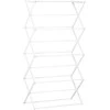 HOMCOM Drabužių arkliukas sulankstomas 8 pakopų bokštinis džiovintuvas metalinis plastikinis baltas 74x35x144cm