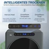 HOMCOM drabužių džiovyklė, 6 programos, 40-60℃, 4kg talpa, kompaktiška, jutiklinis valdymas, pilka