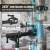 "HOMCOM" Dviračių tvirtinimo stovas Remonto stovas dviračiams iki 40 kg Sulankstomas, reguliuojamo aukščio ir 360° kampu pasukamas dviračių stovas, skirtas kelių, kalnų ir el. dviračiams