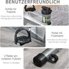HOMCOM horizontalus dviratis treniruoklis su LCD ekranu, 8 lygių reguliuojamu magnetiniu pasipriešinimu, naudotojo svoris iki 110 kg, metalas, ABS, 136x62,5x38 cm
