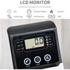HOMCOM horizontalus dviratis treniruoklis su LCD ekranu, 8 lygių reguliuojamu magnetiniu pasipriešinimu, naudotojo svoris iki 110 kg, metalas, ABS, 136x62,5x38 cm