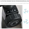 HOMCOM horizontalus dviratis treniruoklis su LCD ekranu, 8 lygių reguliuojamu magnetiniu pasipriešinimu, naudotojo svoris iki 110 kg, metalas, ABS, 136x62,5x38 cm