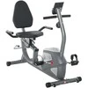 HOMCOM horizontalus dviratis treniruoklis su LCD ekranu, 8 lygių reguliuojamu magnetiniu pasipriešinimu, naudotojo svoris iki 110 kg, metalas, ABS, 136x62,5x38 cm