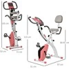 "HOMCOM" dviratis treniruoklis "X-Bike 2-in-1" LCD ekranas su 8 reguliuojamais magnetinio pasipriešinimo lygiais
