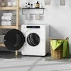 HOMCOM būgninė džiovyklė, 6 programos, 40-60℃, 4kg talpa, kompaktiška, jutiklinis valdymas, balta