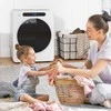 HOMCOM būgninė džiovyklė, 6 programos, 40-60℃, 4kg talpa, kompaktiška, jutiklinis valdymas, balta